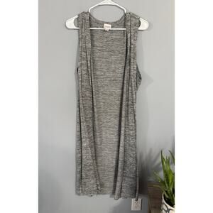 Lularoe Heather Gray Sleeveless Open Front Cardigan Size XL / 18 - 20 Neutral